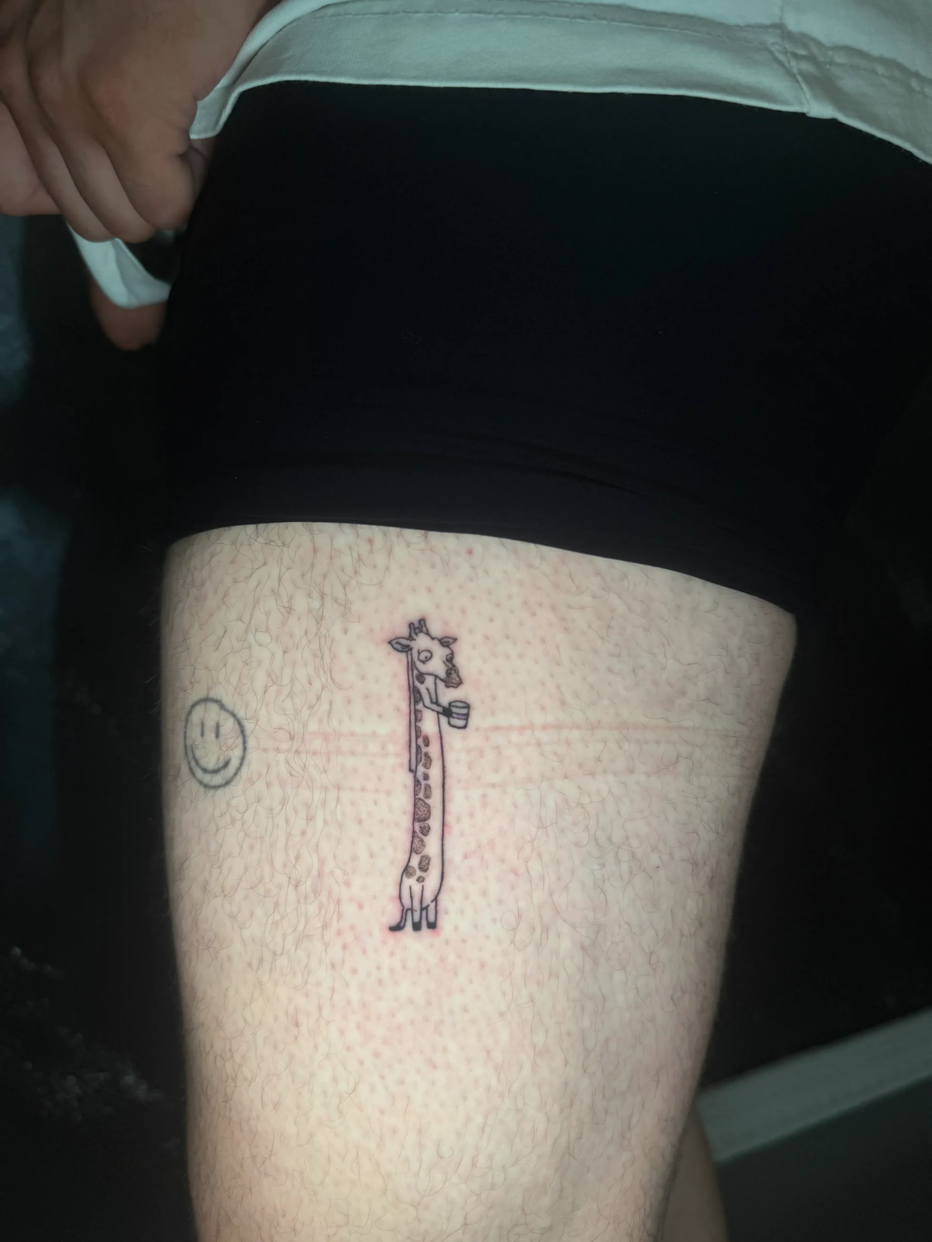 Minimalism Giraffe Tattoo