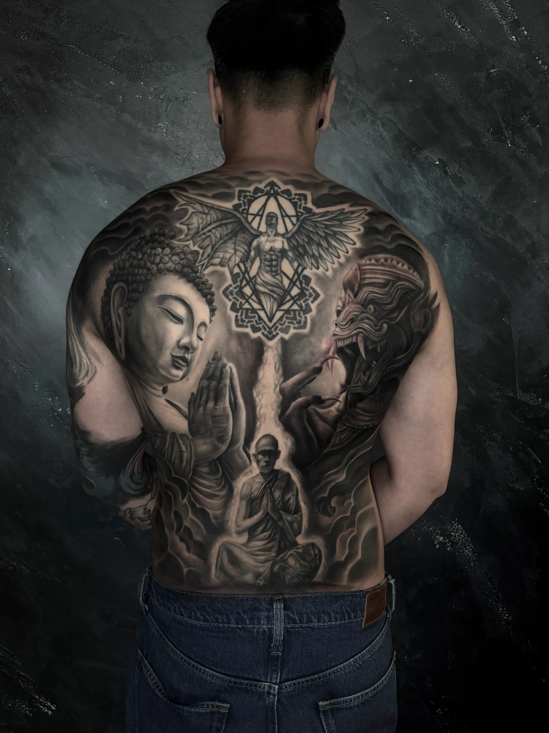 Realism Back Tattoo